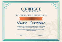 Certificate Template,Diploma,A4 Size , Stock Illustration in New Certificate Template Size