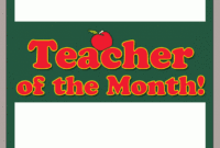 Certificates 4 Teachers: Free Certificate Builder : Award throughout Fresh Teacher Of The Month Certificate Template