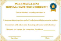 Certificates Archives – Page 74 Of 122 – Template Sumo regarding Anger Management Certificate Template Free
