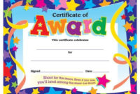 Certificates For All Ages, Certificate Of Award, T2951 throughout Certificate Of Achievement Template For Kids