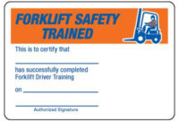 Certification Photo Wallet Cards – Forklift Safety Trained for Best Forklift Certification Card Template