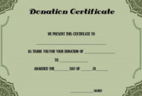 Charitable Donation Certificate Template | Donation Letter pertaining to New Donation Certificate Template Free 14 Awards