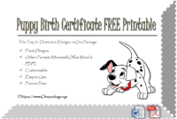 Check And Save The 8+ Distinctive Template Ideas Of Puppy regarding Unique Puppy Birth Certificate Free Printable 8 Ideas