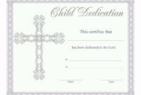 Child Dedication Certificate Templates Unique 18 Baby throughout Quality Free Fillable Baby Dedication Certificate Download