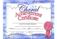 Choir Certificate Template | Certificate Templates, Award inside Choir Certificate Template