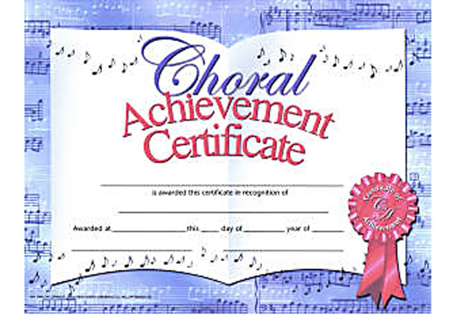 Choir Certificate Template | Certificate Templates, Award inside Choir Certificate Template