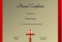 Christian Certificate Template – Customizable regarding New Christian Certificate Template