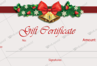 Christmas Gift Certificate Template 36 – Word Layouts within Christmas Gift Templates Free Typable