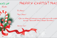 Christmas Gift Certificate Template 6 – Gift Template with regard to Christmas Gift Templates Free Typable