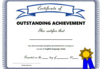 Class Certificates – All Things Grammar in Outstanding Achievement Certificate