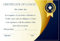 Coach Certificate Of Appreciation: 9 Professional Templates for Best Best Coach Certificate Template