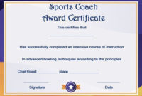 Coach Certificate Of Appreciation: 9 Professional Templates regarding Best Coach Certificate Template