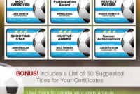Coaches Series — Soccer Certificates: Editable, Designer for Soccer Certificate Template Free 21 Ideas