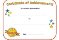 Collection Of Certificate For Kids As Award Certificate pertaining to Classroom Certificates Templates