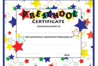 Color Craze Stars Preschool Certificates, 30/Pkg with Quality Pre Kindergarten Diplomas Templates Printable Free