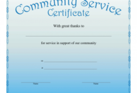 Community Service Certificate Template With This Certificate within Community Service Certificate Template Free Ideas