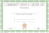 Community Service Hours Certificate Template Free 1 pertaining to Community Service Certificate Template Free Ideas