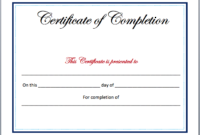 Completion Certificate Template – Microsoft Word Templates pertaining to Free Completion Certificate Templates For Word