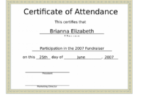 Conference Certificate Of Attendance – Edit, Fill, Sign inside Fresh Certificate Of Attendance Conference Template