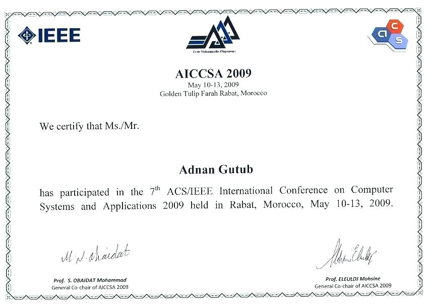 Conference Certificate Of Attendance Template (8 regarding New Conference Certificate Of Attendance Template