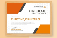 Conference Certificate Of Attendance Template (9 inside New Conference Certificate Of Attendance Template