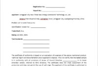 Conformity Certificate Templates – 10 Free Sample Templates intended for Fresh Certificate Of Conformity Template Free