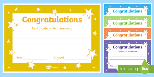 Congratulations Certificate Template for Quality Good Behaviour Certificate Editable Templates