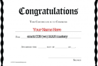 Congratulations Certificate Word Template Awesome Award in Congratulations Certificate Template