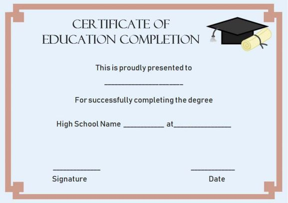 Continuing Education Certificate Of Completion Template pertaining to Continuing Education Certificate Template