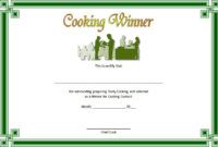Cooking Competition Certificate Template Free For Winner 1 regarding New Cooking Contest Winner Certificate Templates