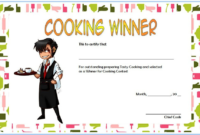 Cooking Competition Certificate Template Free For Winner 3 pertaining to Best Certificate Of Cooking 7 Template Choices Free