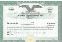 Corporate Bond Certificate Template (9) – Templates Example for Unique Corporate Bond Certificate Template