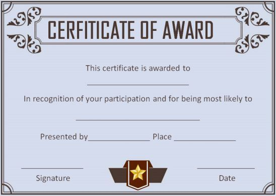 Crazy Most Likely To Award | Most Likely To Awards, Award pertaining to Free Most Likely To Certificate Templates