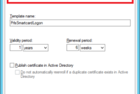 Create A Smartcard Logon Certificate Template within Fresh Active Directory Certificate Templates