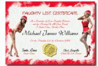 Create Santa Certificates | Printable Free Letters with regard to New Free 9 Naughty List Certificate Templates