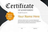 Creative Certificate Template | Free Powerpoint Template inside Best Award Certificate Template Powerpoint