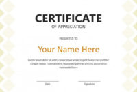 Creative Certificate Template | Free Powerpoint Template with Powerpoint Award Certificate Template