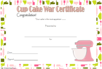 Cupcake Wars Certificate Free Printable 1 | Certificate throughout Cupcake Certificate Template Free 7 Sweet Designs