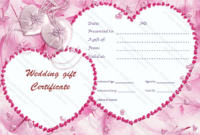 Cupid'S Pink Gift Certificate Template intended for Best Pink Gift Certificate Template