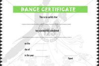 Dance #Certificate #Template | Free Printable Certificate with regard to Quality Dance Award Certificate Templates