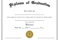 Diploma Of Graduation – Free Printable – Allfreeprintable for New Printable Kindergarten Diploma Certificate