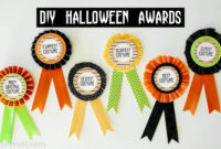 Diy Halloween Costume Award! (Prize Ribbons) pertaining to Fresh Halloween Costume Certificates 7 Ideas Free