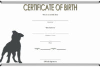 Dog Birth Certificate Template Free Fresh Dog Birth in Unique Puppy Birth Certificate Free Printable 8 Ideas