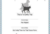 Dog Certificate Template 9 Free Pdf Documents Download Birth in Pet Birth Certificate Template