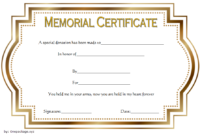 Donation In Memory Of Certificate Template Free 1 regarding New Donation Certificate Template Free 14 Awards