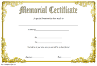 Donation In Memory Of Certificate Template Free 2 intended for New Donation Certificate Template Free 14 Awards
