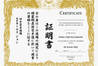 Download Certificate Template Free – Karate Certificate inside Karate Certificate Template