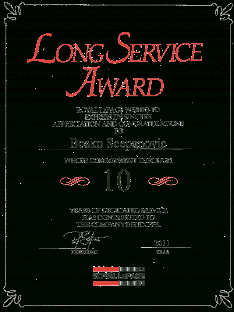 Download Long Service Award Certificate Template Free Forte inside Long Service Award Certificate Templates