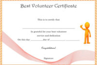 Download Volunteer Certificates The Right Way (19 Free Word throughout Unique Volunteer Certificate Template