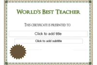 Download Worlds Best Teacher Award Certificate – Free regarding Best Teacher Certificate Templates Free